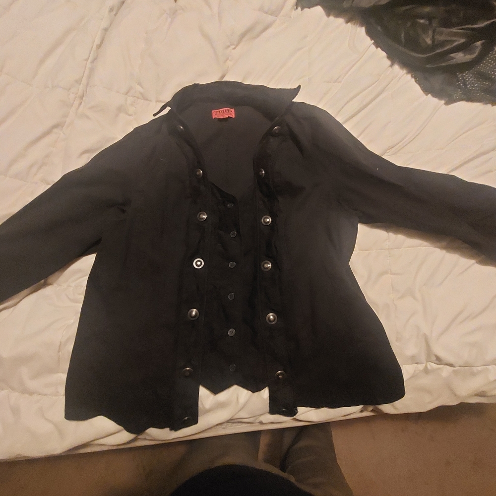 Tripp structured jacquard jacket, Torrid size 4